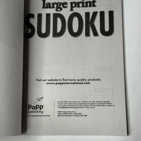 Large Print Sudoku Puzzle Book Vol 40 – 80 Puzzles | Easy Medium Expert - Picture 4 of 4